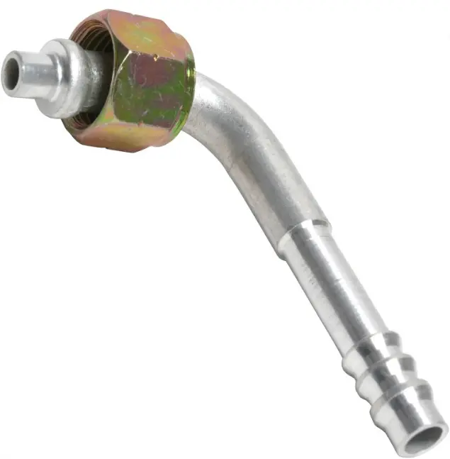 [FT-0009C] ACOPLE A 90 ALUM. # ORING