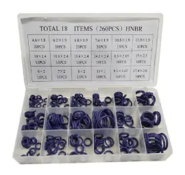 [OR-820003M] CAJA ORING 260 PIEZAS MORADO