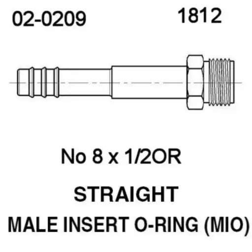 [FT-1812P] [FT-1812P] ACOPLE INSERT O RING #8