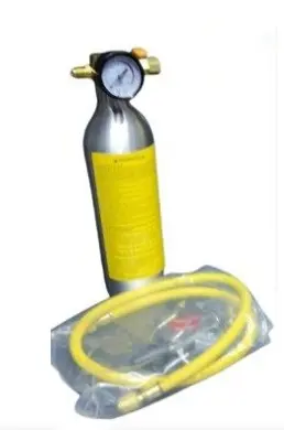 BOTELLA PARA A/C FLUSH CON RELOJ MEDIDOR Y MANGUERA